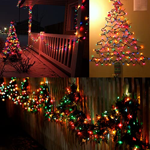 Image of BrizLabs Multicolored Christmas Lights, 69.6ft 300 Count Connectable Christmas Tree Lights, 120V UL Certified Incandescent Light String, Mini Xmas Light for Indoor Xmas Holidays Home Decoration