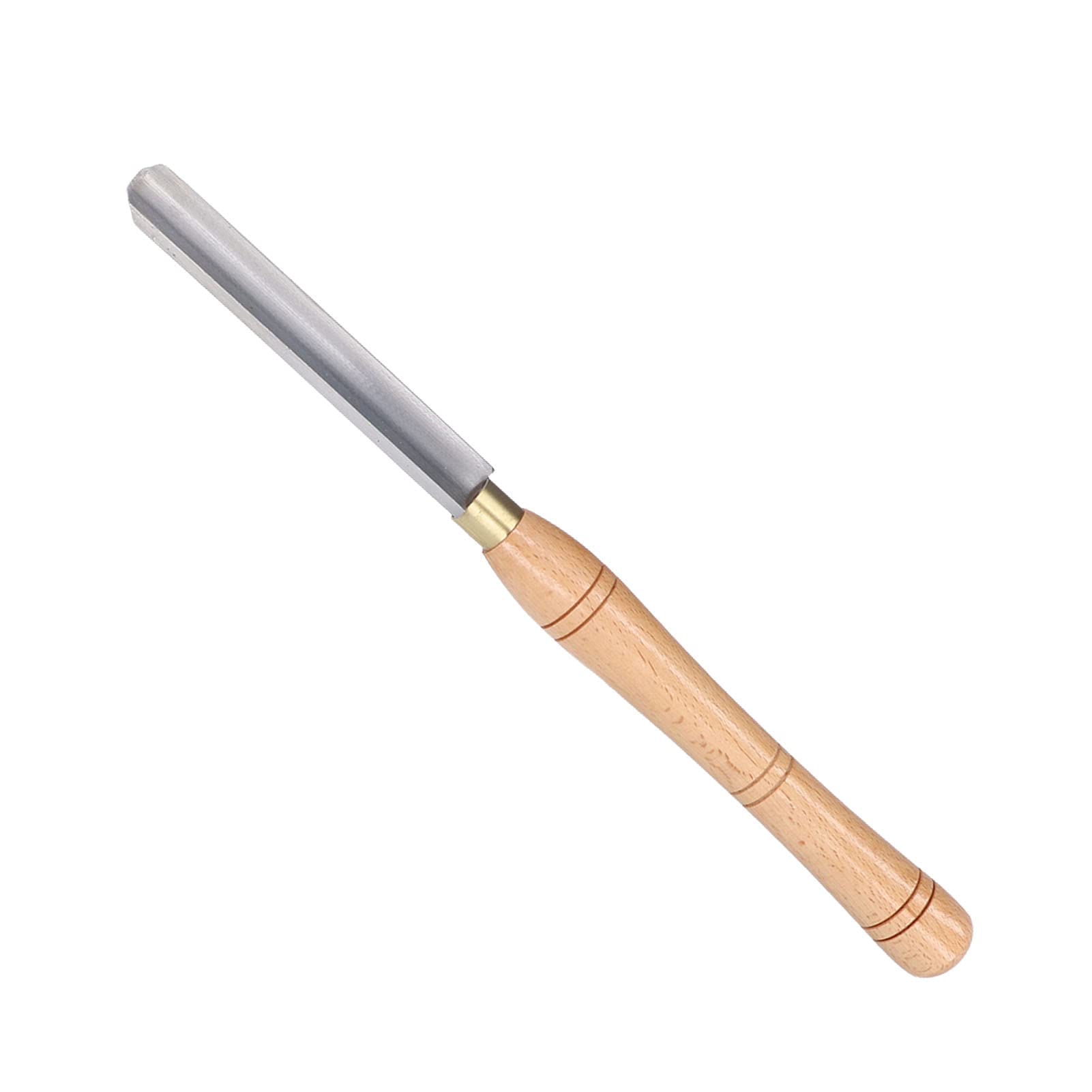 CHISEL Gubia de Torneado de Madera, HSS Acero de Alta Velocidad, Mango de Haya, Herramienta para Carpintería con Funda, Interior Grande