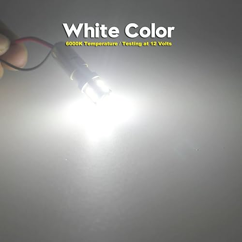 Miniatura 7 de T10 - Bombilla de repuesto para interior de automóvil, color blanco extrabrillante, 168, 175, 194, 2825, W5W, etc. Tamaño de mapa, cúpula de marcha