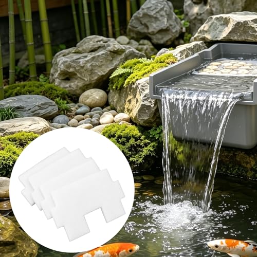 4 pads de filtro para caja de cascada 8in pre-cortados miniatura 7