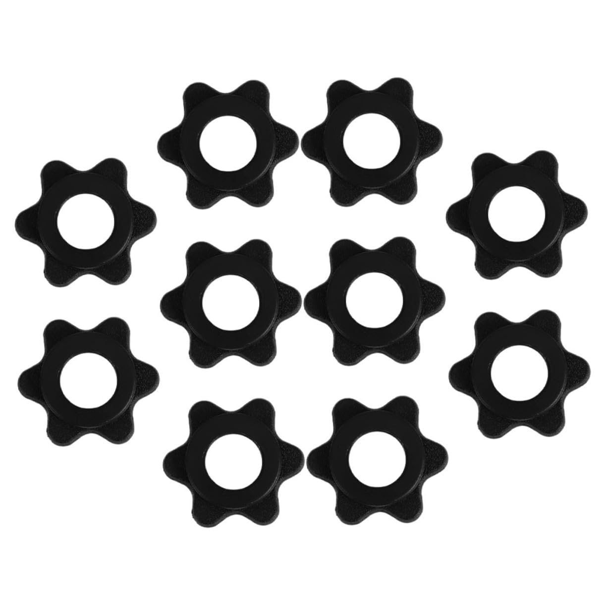 OUNONA Nut Barbell Collars Dumbbell Rod Nuts Barbells Safety Clips Weight Lifting Clamp Home Gym Fitness