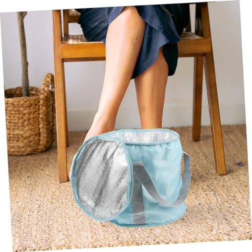 Bañera portátil plegable para pies con asa para llevar miniatura 3