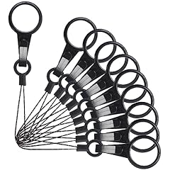 10 Pcs Finger Ring Plastic Lanyard