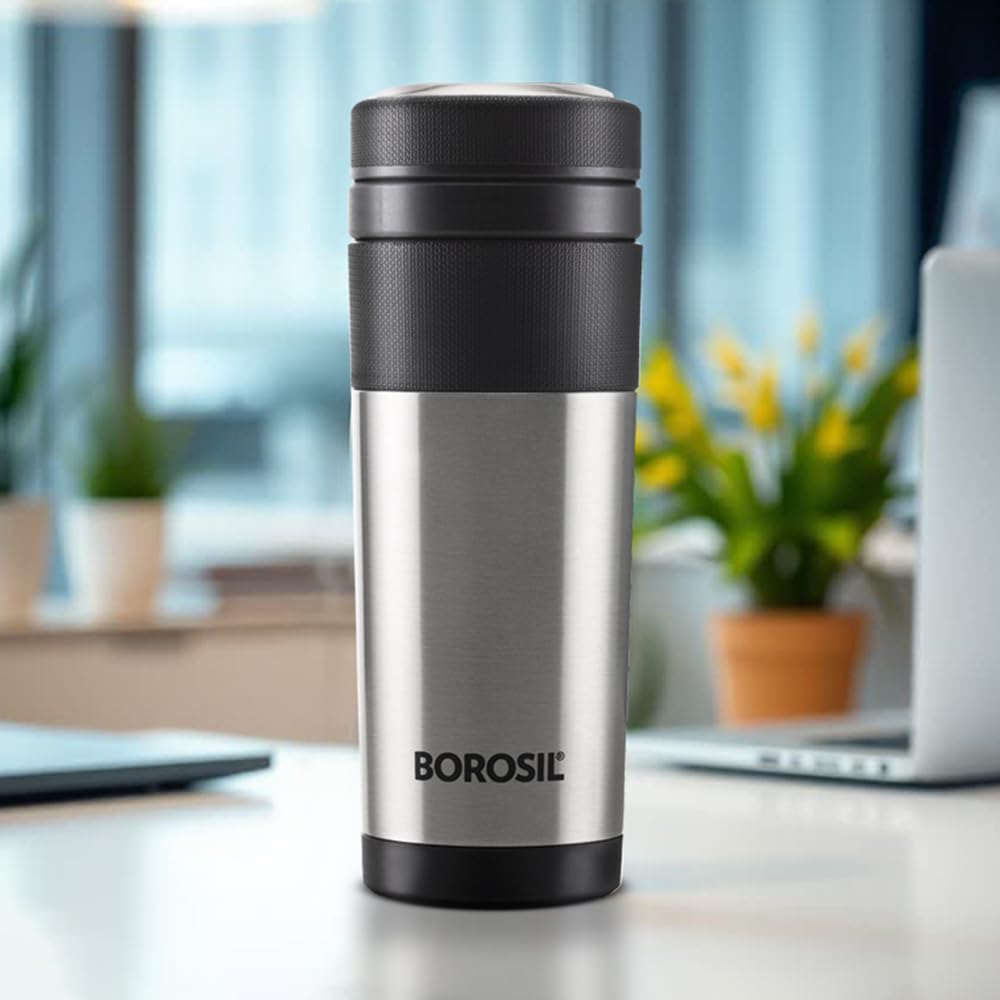 Borosil - Vacuum Insulated Hydra Travelmate Tea & Coffee Stainless Ste