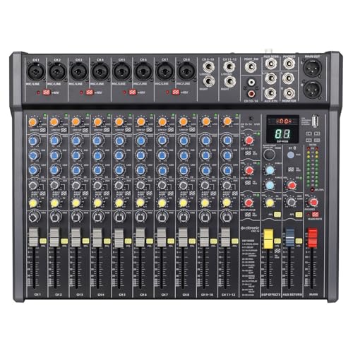 Console de mixage avec effets DSP lecteur USB/BT et entrées XLR