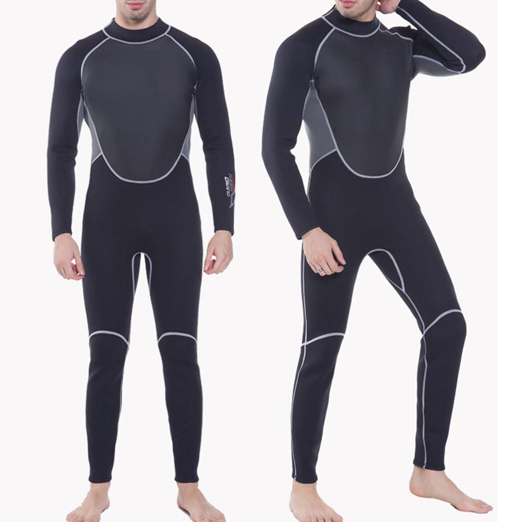LICHTS Stretchy Warm 3mm Neoprene Mens Full Body Wetsuit Dive Scuba Snorkeling 3XL-image-32
