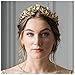 Produktbild Anglacesmade Brautschmuck, Blatt- / Weinrebe-Stirnband, golden, Diadem, für Hochzeit, Abschlussball Festival, Haarschmuck für Frauen und Mädchen