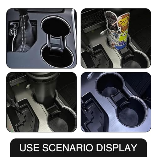 Inserto para portavasos de carro compatible Camry negro miniatura 6