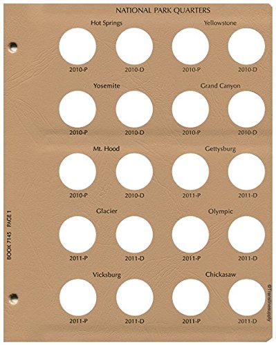 Dansco US National Parks Quarter Coin Album 2010-2021 #7145