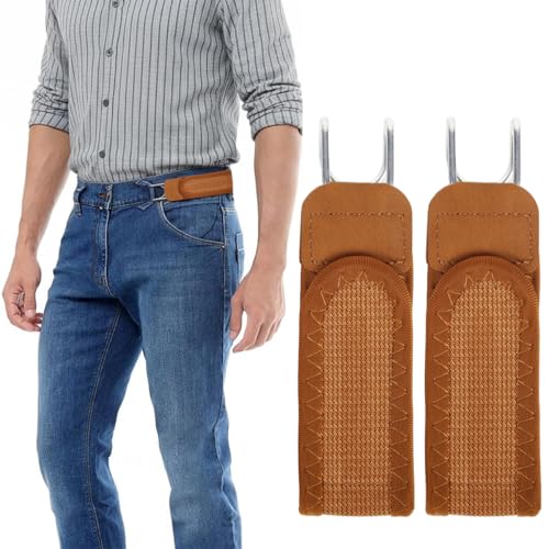 Image of GUSTAVE Buckleless Belt Hook Tactical Metal Hook Elastic Belt Unisex Buckle-Less Invisible Waist Belts for Work & Edc
