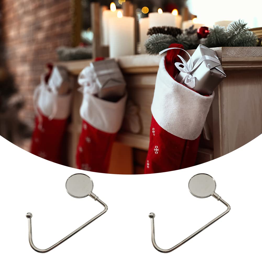 Ganci Per Calze Di Natale Da Tavolo - 2 Pezzi In Metallo, Regolabili, Per Camino O Tavolo - Foto 9