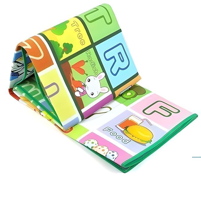 Image of Double Sided Water Proof Baby Play Mat, Play Mats for Kids Large Size, Baby Carpet, Play Mat Crawling Baby (Large) (Size 5 Feet X 4 Feet)