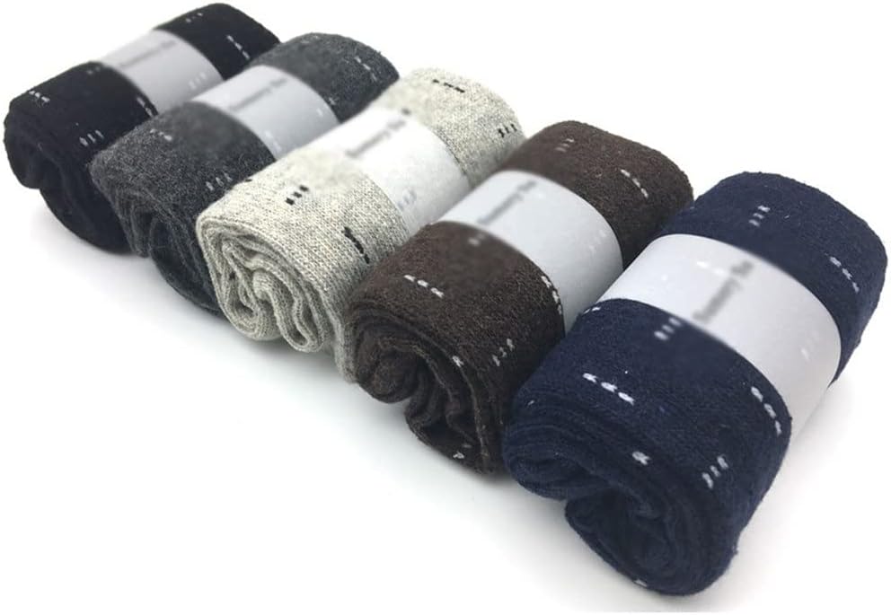 5 Pairs/Lot Mens Winter Socks Male Warm Cashmere Dress Gift for Husband