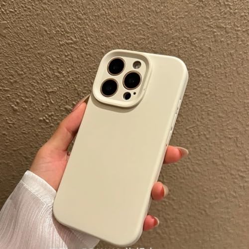 Coque silicone liquide iPhone 16 évite les rayures d'objectif