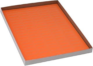 Globe Scientific LCS-33X13N Cryogenic Label Sheet for 1.5-2mL Tube, 33mm Length, 13mm Width, Orange, Pack of 1700