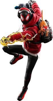 Hot Toys 16 Miles Morales - Bodega Cat Suit, Black