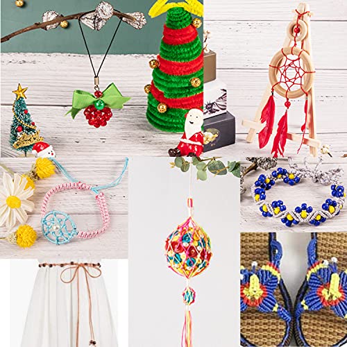 Ph Pandahall 0.8Mm Nylon Beading String 15 Colors Nylon Thread Bracelet String Chinese Knotting Cord Kumihimo Macrame Thread Cord Blinds Lift Cord For Windows Macrame Friendship Bracelets 150 Yards #TOP6