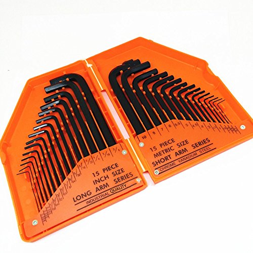 Set di chiavi esagonali, 30 pezzi 0,7-10 mm