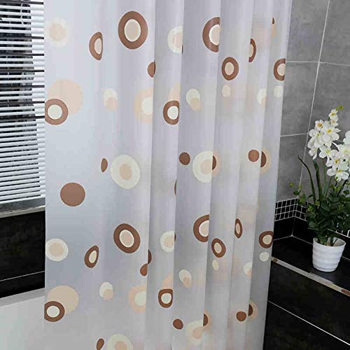 Rideaux de douche suspendu en plastique PEVA imperméable et rideau de salle de bain anti-mildiou