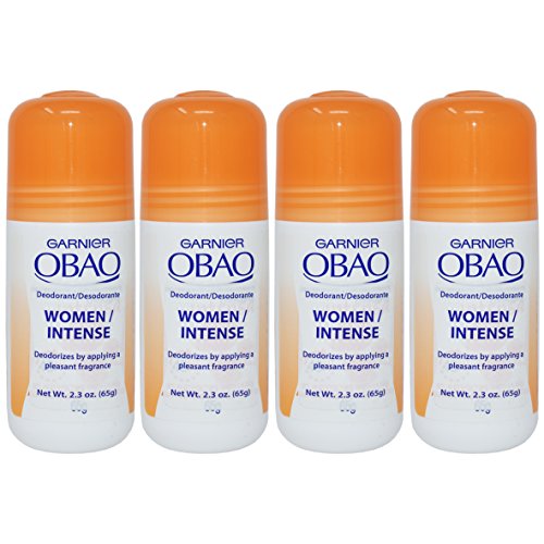 (Pack of 4) Garnier OBAO for Women, 48 Hour Roll on Deodorant & Antiperspirant, 65 g each