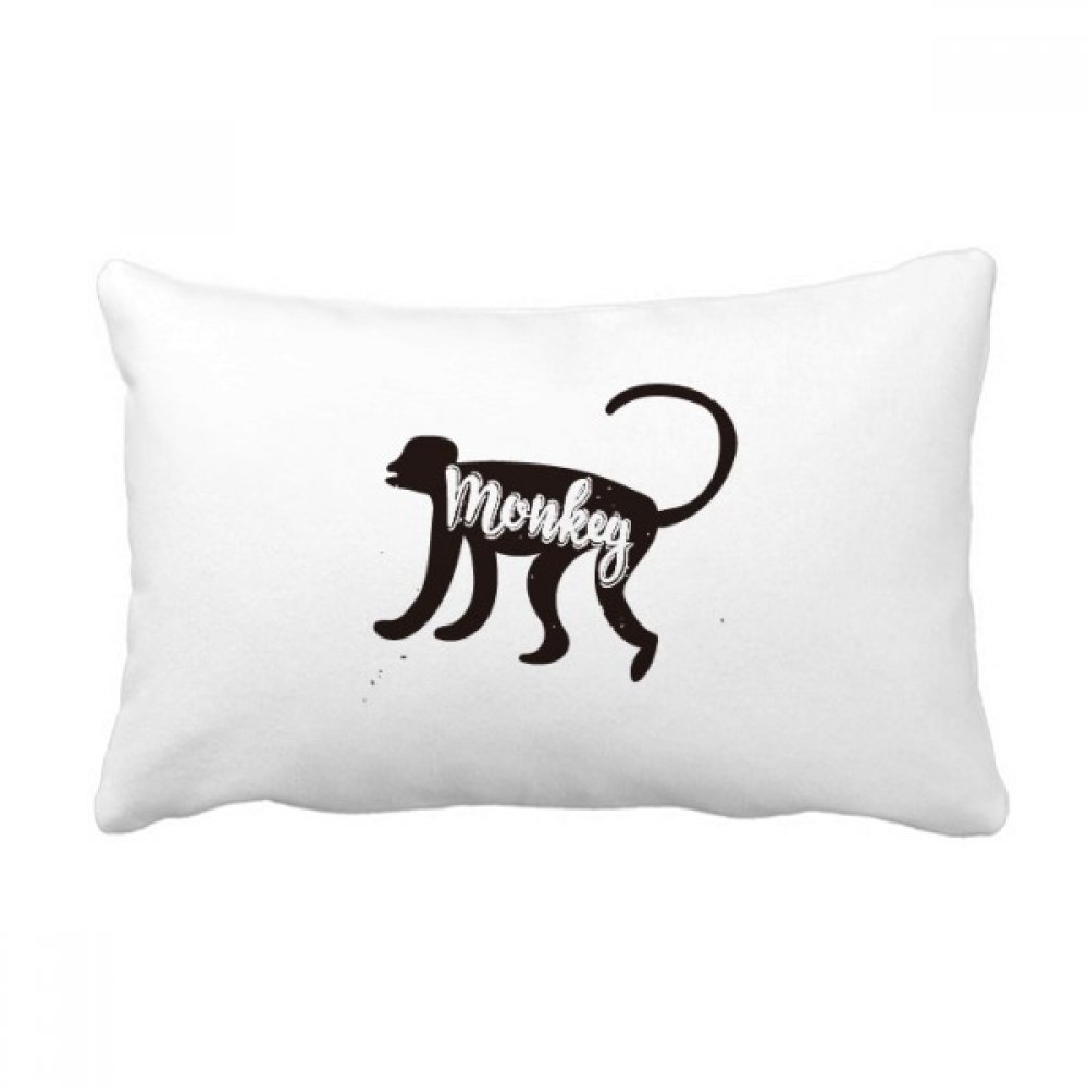 Coussin de décoration singe noir et blanc idée cadeau maison