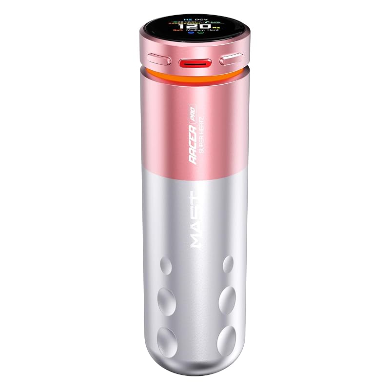 Máquina sem fio para tatuagem e PMU MAST TATTOO Racer Pro Pink
