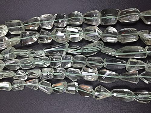 Green Amethyst Faceted Nugget pour fabriquer un cadeau d'anniversaire personnalisé et mémorable
