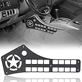 Hooke Road Tacoma Interior Storage Molle Panel Center Console Organizer Compatible with Toyota Tacoma 05-15 2nd Gen Pickup Truck Accessories