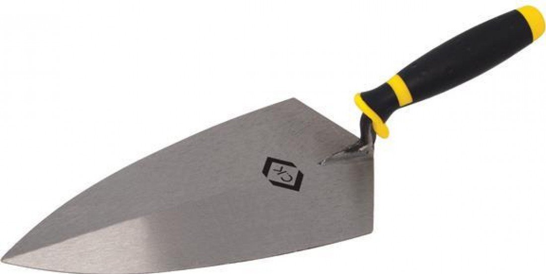 C.K 5293 Brick Trowel Philadelphia Carbon Steel Soft Grip 280mm, Multicolored