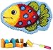 majsterkowanie Tropikalna Poduszka Ryby Dywan Dywan Podłogi Mata Tropikalna Ryby Zatrzask Hak Dywaniki Kits Cover Hand Craft Ryby Szydełkowanie Dziecko Ślub Dzieci Rodzice Prezent 2 Style