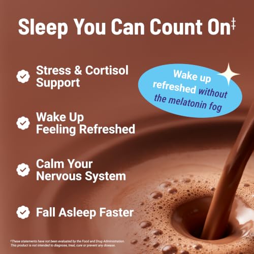 Image of MoonBrew Magnesium Hot Cocoa Sleep Aid - Sugar-Free Calming Drink Mix - 1PK