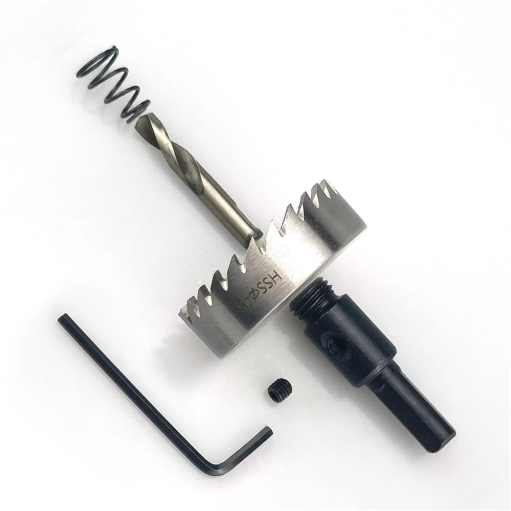 Juego de sierras perforadoras HSS de 13 piezas de 16-53 mm Corona de perforación de brocas de acero de alta velocidad para herramienta de corte de madera de acero inoxidable de aleación de metal, 16,5