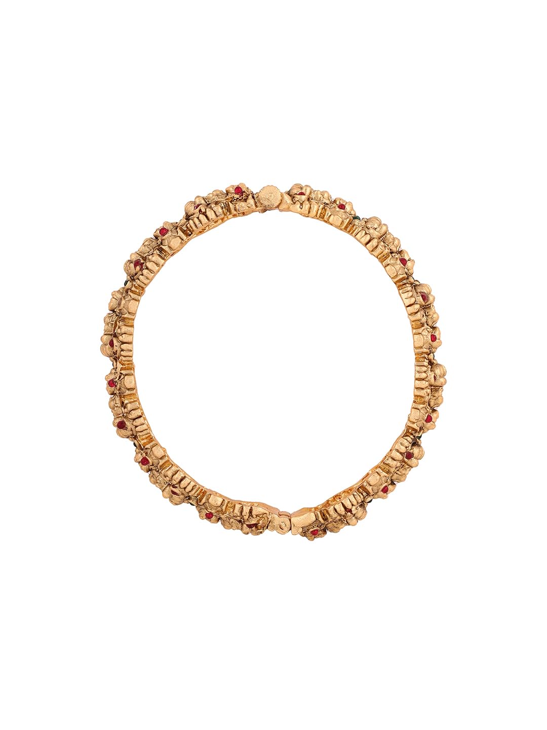 Temple Goddess Plated Bangles, Traditional Elegance