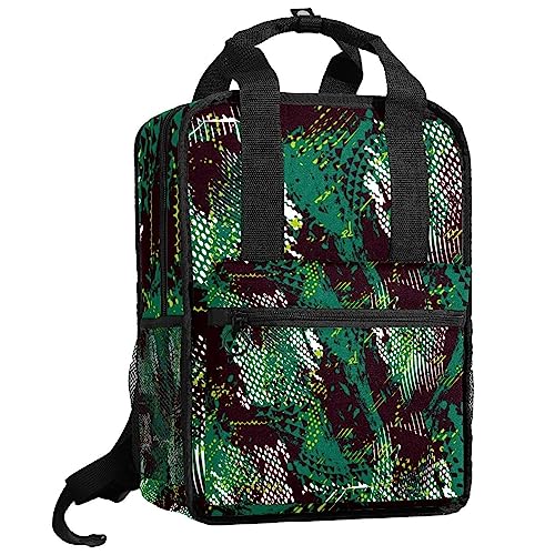 Sac à dos militaire enfant motif dinosaure camouflage multicolore