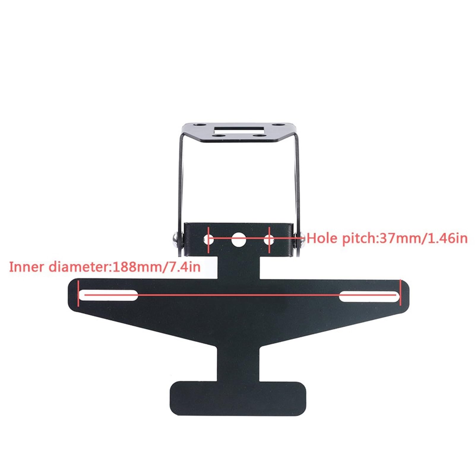 Portatarga Pieghevole Moto Per Ninja 400 500 Z400 Z500 2019-2024 Con Eliminacoda E Luce LED
