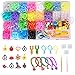 1500+Loom Bands Kit, Loom Bänder Set, DIY Gummibänder Set,Loom Gummibänder Armband Machen Kit, DIY Gummi Loom Bands mit Aufbewahrungsbox, Bastelspielzeug für Kinder