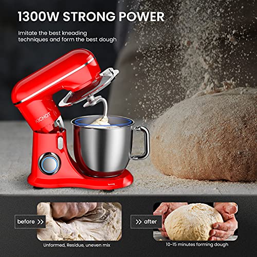 Stand-Mixer-KICHOT-10P-Speed-48-Qt-Household-Stand-Mixers-Tilt-Head-Cake-Mixer-Machine-with-Dough-Hook-Beater-Wire-Whisk-Splash-Guard-Attachments-for-Baking-Cake-Cookie-Kneading-RED