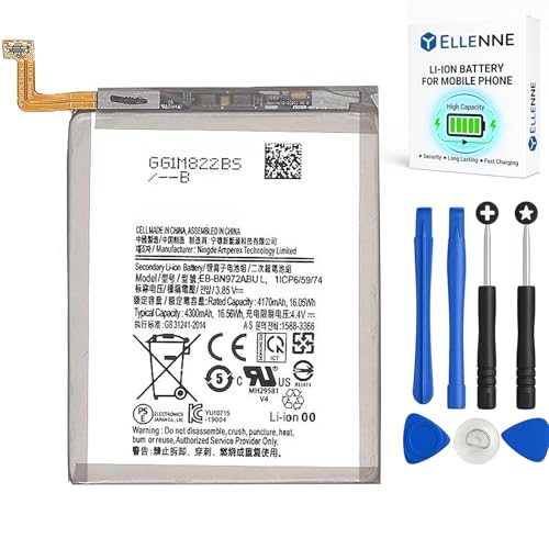 ELLENNE - Batería para Samsung Galaxy Note 10+ Plus N975 EB-BN972ABU de 4300 mAh con kit de destornilladores incluido