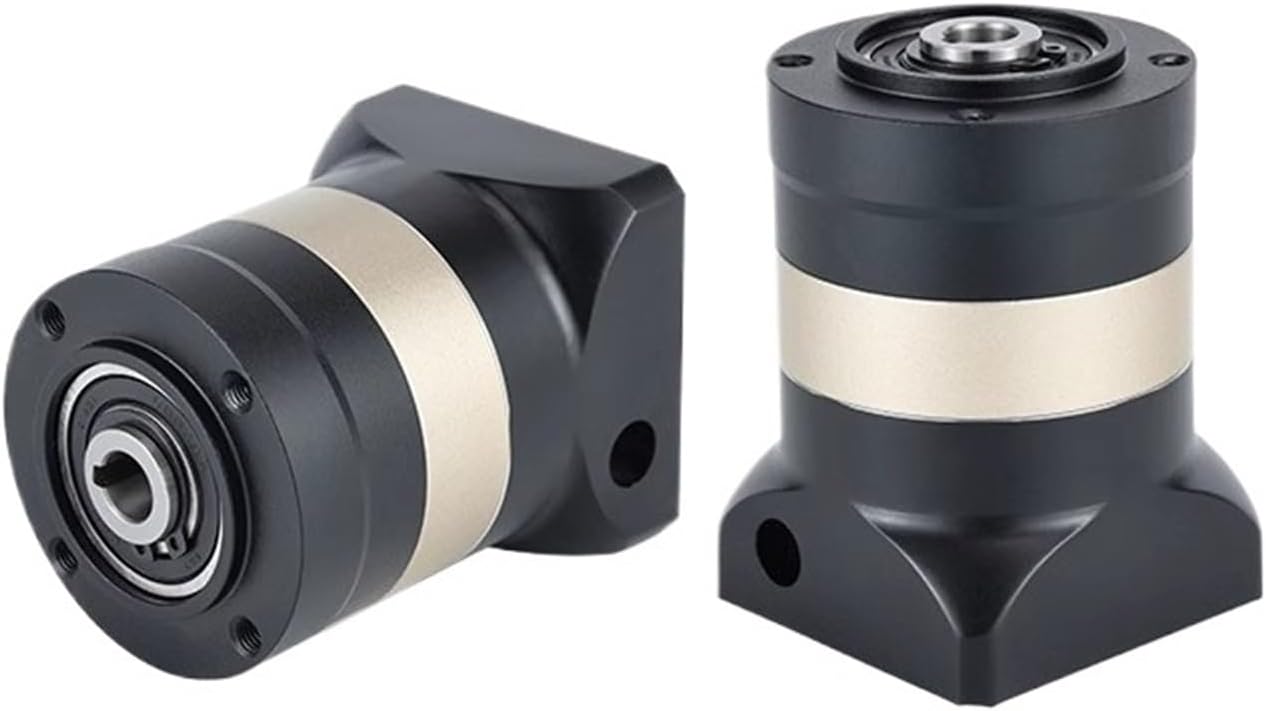 1PCS PLK120-L2 Round Flange Hole Output Helical Gear Precision Planetary Reducer Vertical Gear Reduction Box with 60/90 Servo Stepper(PLK60-L1)