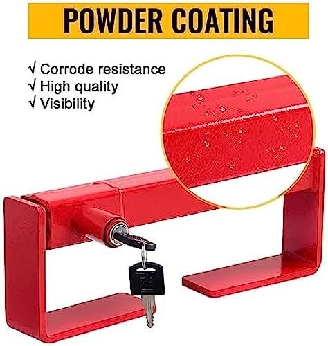 Image of Shipping Container Lock,Adjustable Steel Heavy Duty Cargo Door Lock,Security Door Lock for Semi Trailer Trucks,Containers Warehouse Door Lock with 2 Keys, 9.84 inch - 17.32 inch Locking Distance,Small