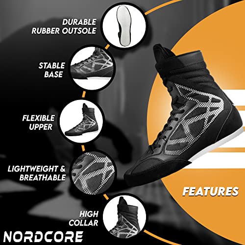 Nordcore Zapatillas de Boxeo - Botas Boxeo Deportivas de Lucha Ligeras - Entrenamiento apatillas Boxeo Hombre y Mujeres - imagen 5