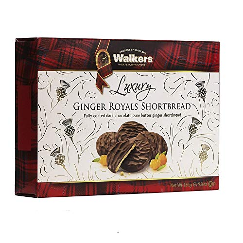 Walkers Ginger Shortbread Royals 150g (Pack of 3)