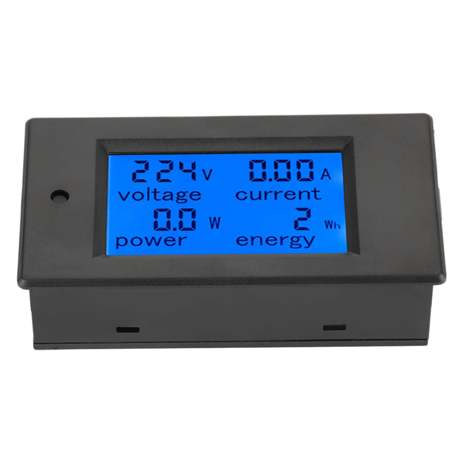 Akozon Peacefair PZEM-021 AC-Spannungs- und Strom-Digitalmessgerät mit LCD-Display – Misst Strom, Energie und Mehr – 20 A, AC 80–260 V – Überlastalarm und Hintergrundbeleuchtungsfunktionen