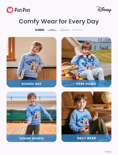 Disney Mickey Mouse Boys Blue Crewneck Sweatshirt Toddler Pullover 2 Years - image 5