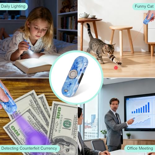 Image of TBTeek Cat Toy, Finger Rotatable, 3 Modes, 5 Fun Patterns, Rechargeable, Portable Dog Cat Toy for Indoor Cats Chasing and Exercise