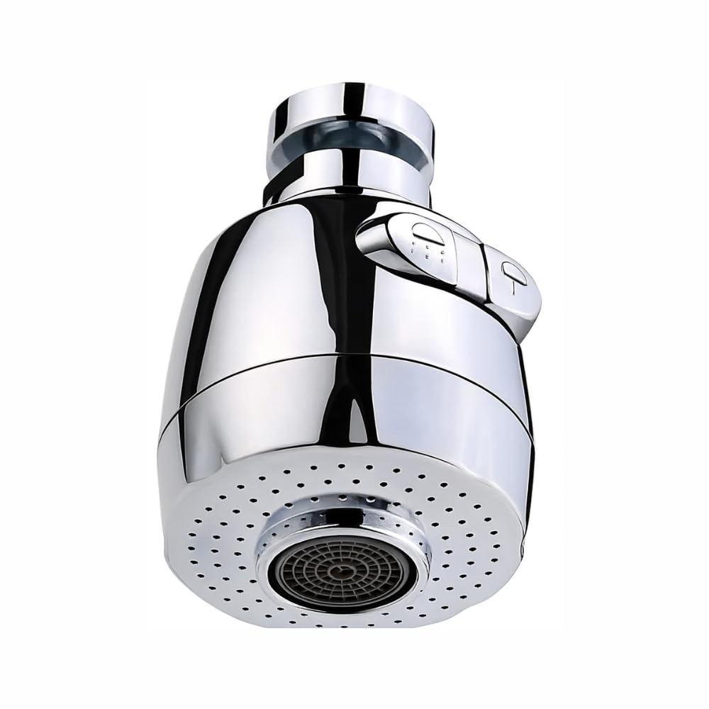 Aeratore Rubinetto 360° Girevole con 2 Modalità | Ugello a Risparmio Idrico e Getto Regolabile per Cucina e Bagno