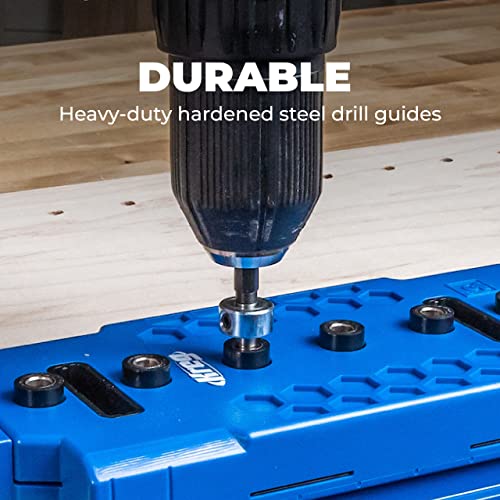 Kreg KMA3232 Shelf-Pin Jig 5 mm - Drilling Guide for Shelves - Shelf Pin Drilling Jig - Steel-Enforced Drill Guide - Woodworking Tools & Accessories 4 Kreg KMA3232 Shelf-Pin Jig 5 mm - Drilling Guide for Shelves - Shelf Pin Drilling Jig - Steel-Enforced Drill Guide - Woodworking Tools & Accessories - Image 4