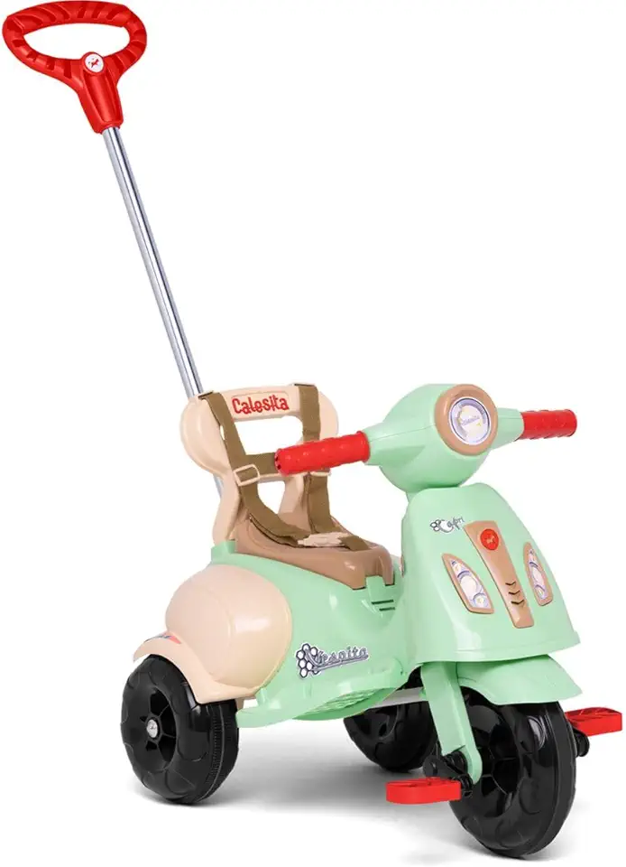 Calesita - Vespita Capri - Triciclo moto vesta de guiar e pedalar