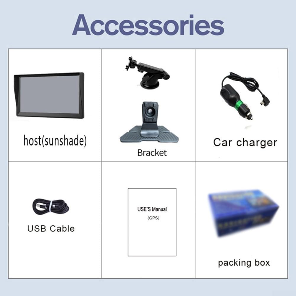 Dispositivo de navegación GPS de 9 pulgadas para conductores comerciales fuera de línea Europa 2024, mapas Reino Unido, Francia, Alemania, camión, autobús para SEMI RV, planificación de ruta de voz