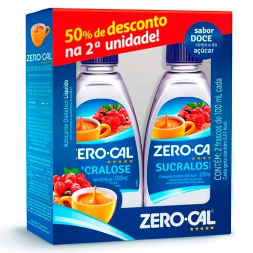 Zero-Cal Adoçante Sucralose Líquido 100 ml Leve 2 Pague Menos 2ª Unidade